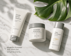 Produk skincare wajib setelah treatment laser dan peeling: Moisturizer dan Sunscreen.